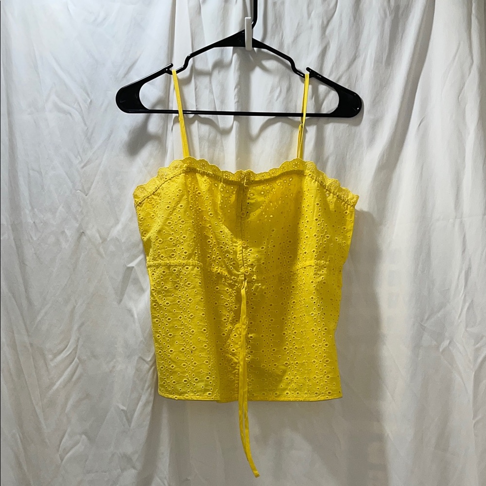 Banana Republic Yellow Eyelet Camisole